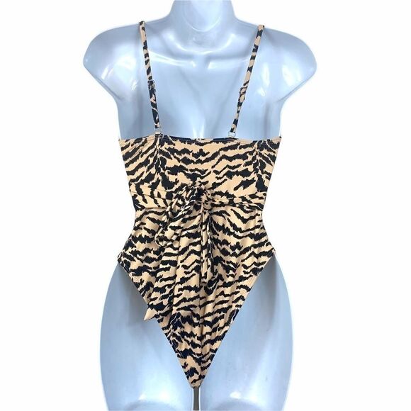 Envya Talia Twist Front Zebra One Piece - Picture 7 of 11